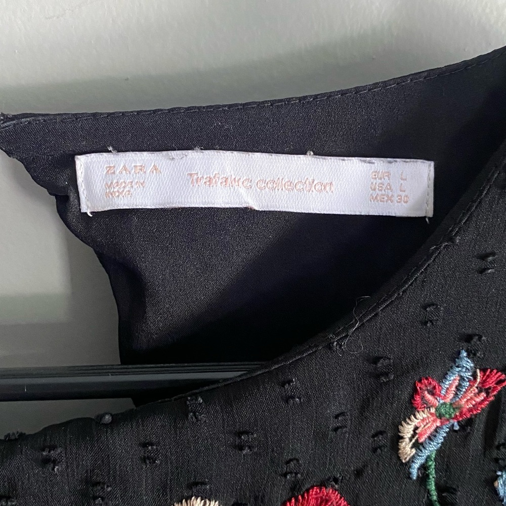Zara Floral Embroidered Dress - Picture 14 of 16